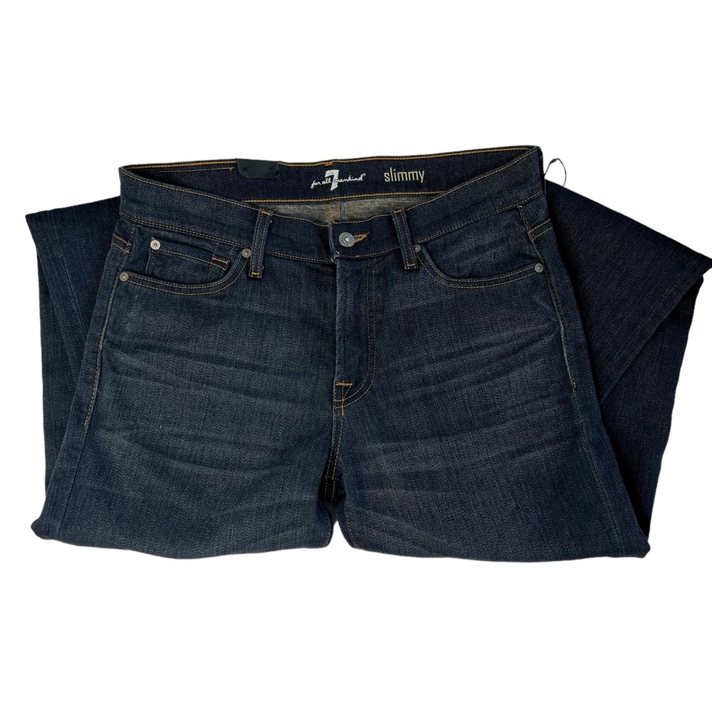 SEVEN 7 FOR ALL MANKIND NWT Slimmy Slim Straight Leg Jean Men's Size 32 - Picture 9 of 16